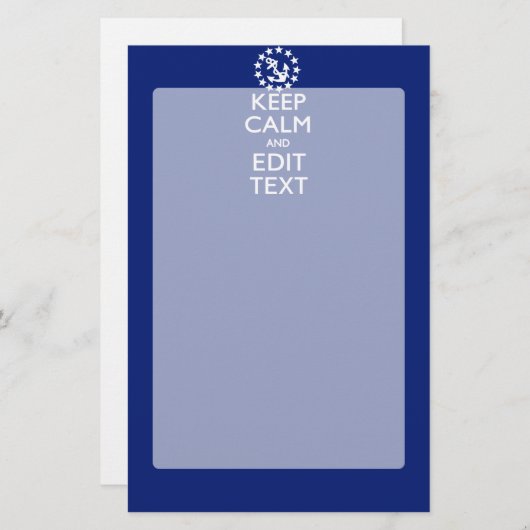 Calm And Edit航海の保文字 便箋 (正面/裏面)