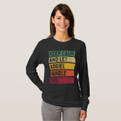 Calm And Let 保 Adriel Handleこのレトロ引用文 Tシャツ (正面フル)