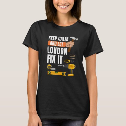 Calm And Let 保 London Fix It Handyman Construct Tシャツ (正面)