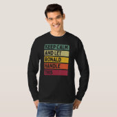 Calm And Let 保 Ronald Handleこのレトロ引用文 Tシャツ (正面フル)
