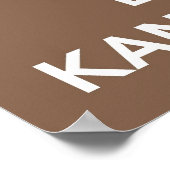 Calm and Love 保 Kangaroosプリントまたはポスター ポスター (角)