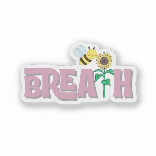 Calm and minimalist Sticker シール (正面)