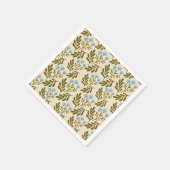  Calm and Natural: Blue Flower Seamless Pattern スタンダードカクテルナプキン (角)