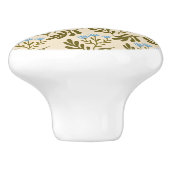  Calm and Natural: Blue Flower Seamless Pattern セラミックノブ (側面)