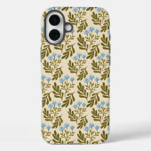  Calm and Natural: Blue Flower Seamless Pattern Case-Mate iPhoneケース (裏面)