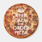 Calm and Order 保 Pizza Photo マグネット (正面)