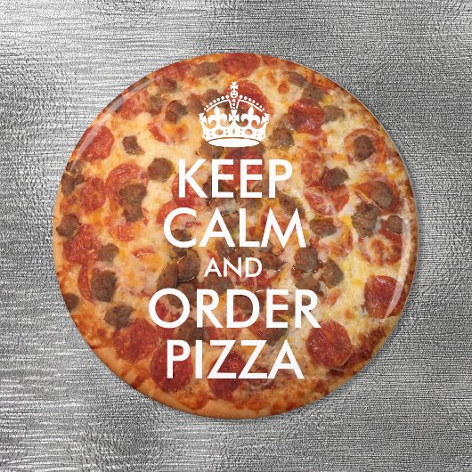 Calm and Order 保 Pizza Photo マグネット