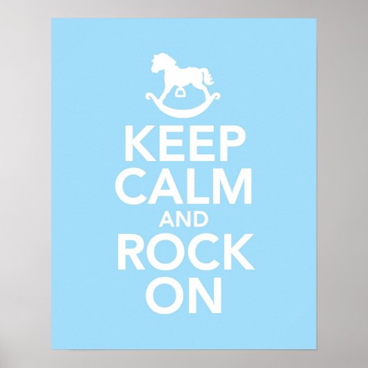 Calm and Rock On保プリントまたはポスター ポスター (正面)