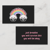 Calm and Safe Standard、3.5インチx 2.0インチ名刺 名刺 (正面/裏面)