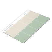 Calm and simple Weekly Planner ノートパッド (アングル)