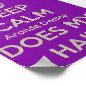 Calm Aronda Denise保が私のヘアポスターを作る ポスター (角)