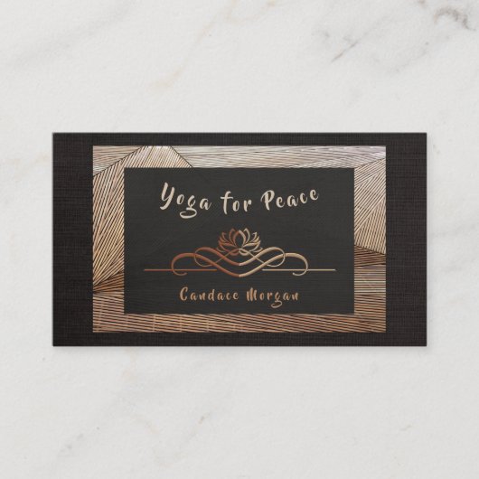 Calm Bamboo Chocolate Yoga先生名刺 名刺 (正面)