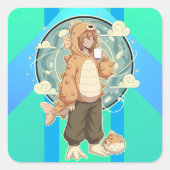 Calm Before the Puff スクエアシール (正面)