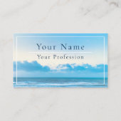 Calm Blueビーチシーンカスタマイズ 名刺 (正面)