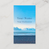 Calm Blueビーチシーンカスタマイズ 名刺 (正面)