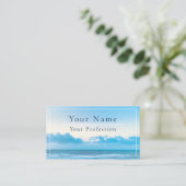 Calm Blueビーチシーンカスタマイズ 名刺 (スタンド正面)