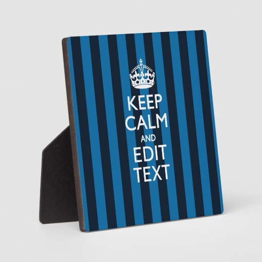 Calm Blue保Decorのテキストライプスト フォトプラーク (正面)