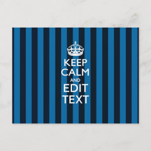 Calm Blue保Decorのテキストライプスト ポストカード