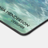 Calm Blue海水またはカスタム文字 デスクマット (コーナー)