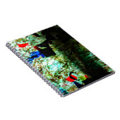 Calm blue abstract Spiral Photo Notebook,Smooth  ノートブック (右側)