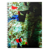 Calm blue abstract Spiral Photo Notebook,Smooth  ノートブック (正面)