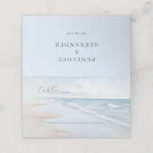 Calm Blue Beach Scene プレイスカード (外部開封)