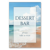 Calm Blue Beach Waves テーブルナンバー (裏面)