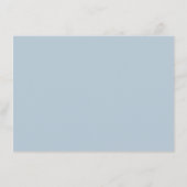 Calm Blue Minimalist Wedding Details Card エンクロージャーカード (裏面)