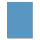 Calm Blue Minimalist Wedding Table Card テーブルナンバー (裏面)