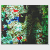 Calm blue texture Wrapping Paper,Smooth texture ラッピングペーパー (フラット)