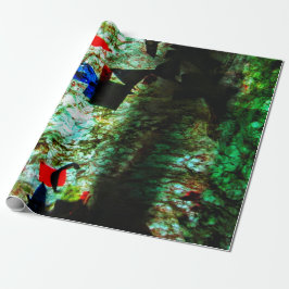 Calm blue texture Wrapping Paper,Smooth texture ラッピングペーパー