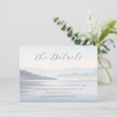 Calm Blue Watercolor Landscape エンクロージャーカード (スタンド正面)