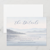 Calm Blue Watercolor Landscape エンクロージャーカード (正面/裏面)