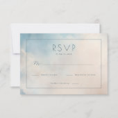 Calm Blue Watercolor RSVP (正面)