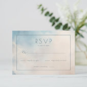 Calm Blue Watercolor RSVP (スタンド正面)
