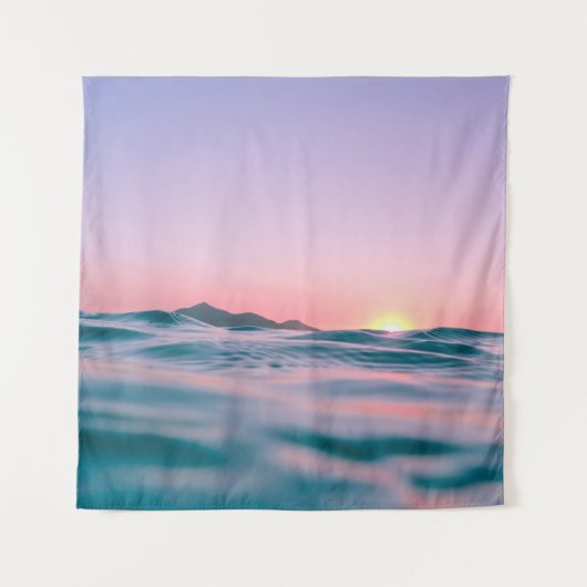 Calm body of water during golden hour タペストリー (正面)