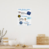 Calm Brainologyの学ポスター® ポスター (キッチン)