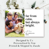 Calm Bright Photoおもしろいクリスマスホリデーカード シーズンカード