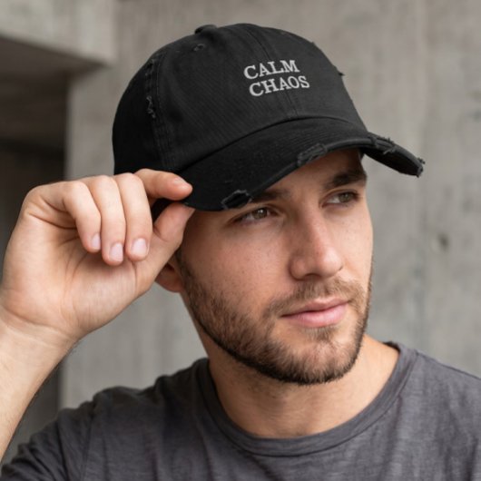 Calm Chaos - Paradox Baseball Cap 刺繍入りキャップ