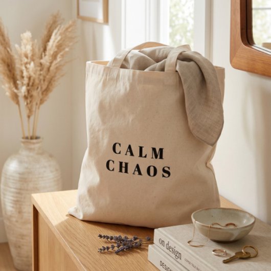 Calm Chaos - Paradox Canvas Tote Bag トートバッグ