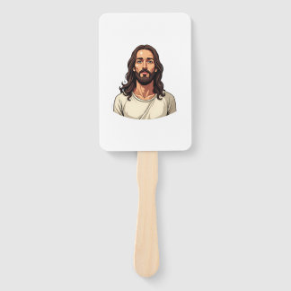 Calm Christ Portrait Vintage Engraving Shirt 2 ハンドファン