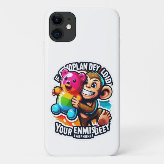 Calm Confidence Monkey iPhone / iPad case Case-Mate iPhoneケース (裏面)