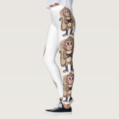 Calm Confidence Monkey –Minimal Lifestyle Leggings レギンス (左)