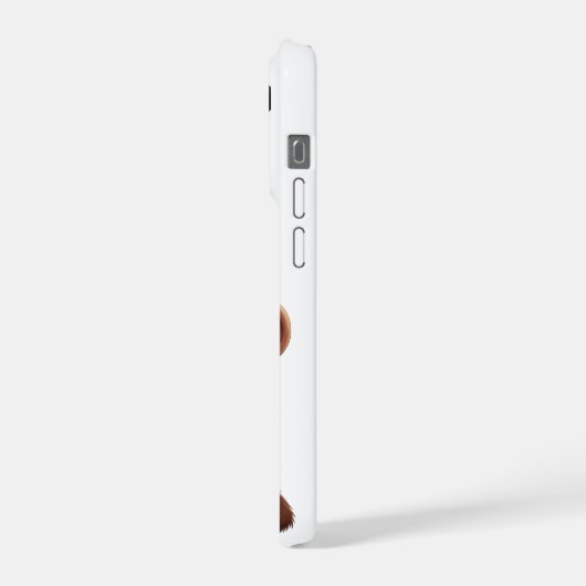 Calm Confidence Monkey – Minimal Phone Case iPhoneケース (左側面)