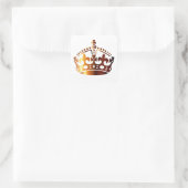 Calm Cooper保 Crown – 背景の変更 スクエアシール (バッグ)