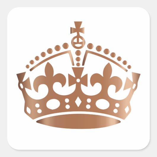 Calm Cooper保 Crown – 背景の変更 スクエアシール (正面)