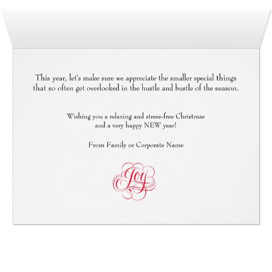 Calm + Coozy Red Mery Chrismas Chook Cligraphy (内部横(下))