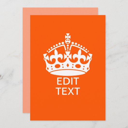 Calm Crown Orange保のテキスト (正面/裏面)