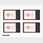 Calm & Cupcakes保 -ビジネスブランディングシール 長方形シール (シート)