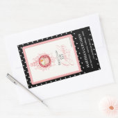 Calm & Cupcakes保 -ビジネスブランディングシール 長方形シール (封筒)